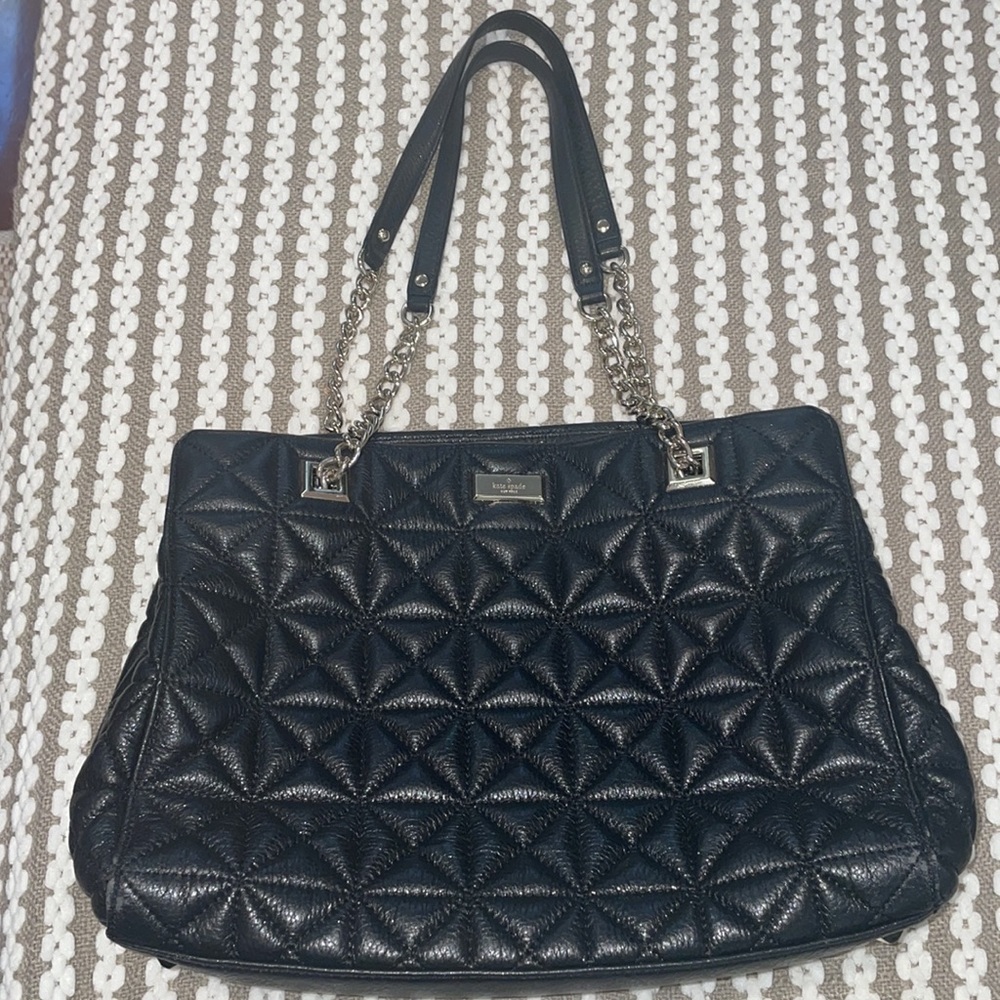 👜🔥⚡️Price Drop!!Kate Spade Meena Emery Court Quilted Leather Shoulder Tote